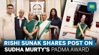 Akshata Murty Attends Padma Awards | UK PM Rishi Sunak Applauds Sudha Murty's Padma Bhushan