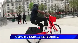 Lime Pulls Electric Scooters From San Diego Streets