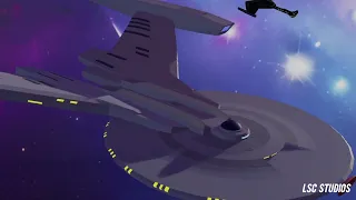 Klingon cruiser fighting a Texas class cruiser | inspired from ST Discovery | Blender 3D Animation