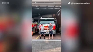 Australia fires Firefighters dance on TikTok to 'raise spirits'