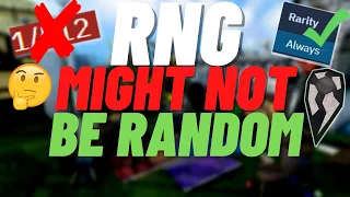 RNG In RuneScape Might NOT Be RANDOM...