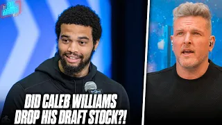 Did Caleb Williams Lower His Draft Stock Or Cement Himself As Top Pick At The Combine? | Pat McAfee
