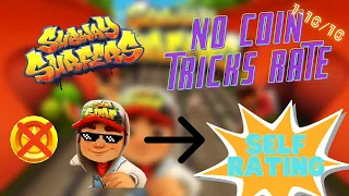 (Self Rate) Rating No Coin Tricks Difficult | Subway Surfers 2022