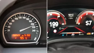 2018 BMW X3 xDrive20d G01 VS 2004 BMW X3 3.0d E83 0-210 km/h Acceleration