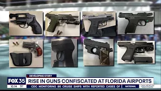 Rise in guns confiscated at Florida airports