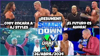 WWE SmackDown Draft Noche 1 | 26/Abril/2024 | RESUMEN Y RESULTADOS