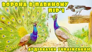 Аудіоказка для дітей "Ворона у павиному пір'ї" | Слухати українські казки