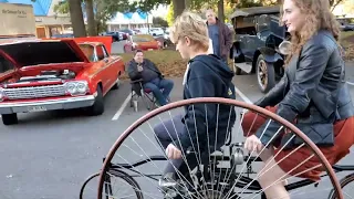 My 1886 Coventry Rotary Tandem being enjoyed at the Laytonsville Cruise In September 23 2022.