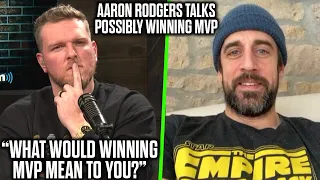 Pat McAfee Asks Aaron Rodgers If Winning The MVP Would Be Important To Him