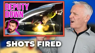 Suspect pew pews Police While Being zapped - Donut Operator REACTION | OFFICE BLOKES REACT!!