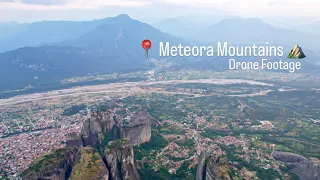 Meteora, Kalambaka, Trikala, Thessaly, Greece | Drone Footage