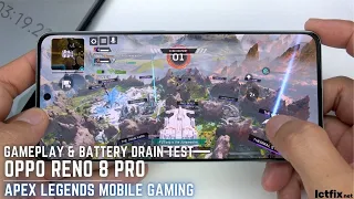 Oppo Reno 8 Pro Apex Legends Mobile Gaming test | Dimensity 8100 Max, 120Hz Display