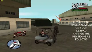 GTA San Andreas - How To Use The Forklift With Redefining The Keys