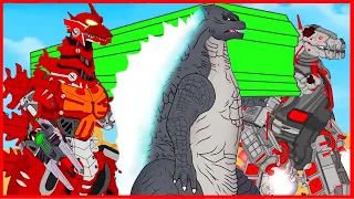 Godzilla vs Team Mechagodzilla - Godzilla Cartoon Compilation - Coffin Dance Meme Cover