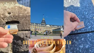 I stashed more than €500 Cash in the city of Karlsruhe, Germany.