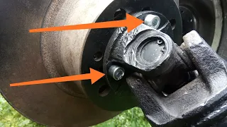 Как прикрутить кардан к тормозному диску (МиниТрактор 4х4 переломка)