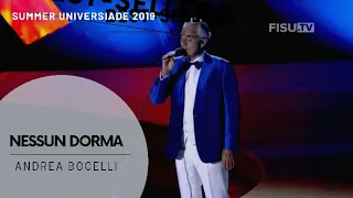 Andrea Bocelli - Nessun Dorma | Napoli 2019 Summer Universiade Opening Ceremony