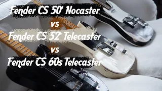 Fender Custom Shop Tele Shootout: Nocaster vs. '52 Tele vs 60s Tele