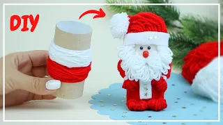 DIY Cute Santa Claus 🎅 Woolen Santa Claus 🎄Christmas decorations 🎅 DIY NataliDoma