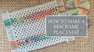 How To Make A Macrame Placemat | Macrame Tutorial for Beginners