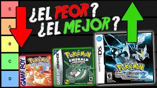 TODOS LOS JUEGOS DE POKEMON: Del PEOR al MEJOR / Mr. Jonfer