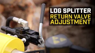 Champion Power Equipment Log Splitter Return Valve Adjustment