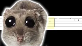 Sad Hamster Violin Meme (Easy Guitar Tabs Tutorial)