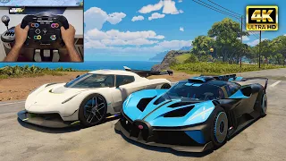 Bugatti Bolide & Koenigsegg Jesko | The Crew Motorfest | Thrustmaster T300RS Open Wheel gameplay