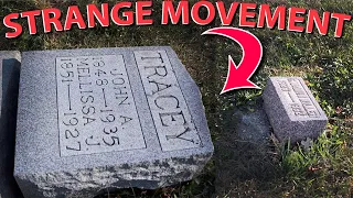 STRANGE MOVEMENT and DAMAGE at Odd Fellows Cemetery  | Graveyard Exploration