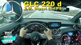 2021 Mercedes Benz GLC 220 d 4MATIC 194 PS TOP SPEED AUTOBAHN DRIVE POV