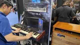 Hammond XK-4 with Leslie @ NAMM 2024