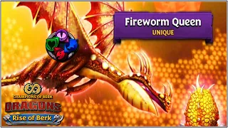 NEW UNIQUE FIREWORM QUEEN DRAGON | DRAGONS: RISE OF BERK