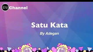 Satu Kata ( Lirik )