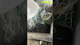 Packing belt shredder, recycle pe pvc straps by shredding machine