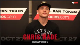 Chris Wade PFL Championship full media day interview