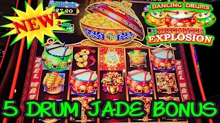 5 DRUM JADE BONUS🥁 NEW SLOT Dancing Drums Ultimate Explosion Slot | New Slots 2024 | Bellagio Casino