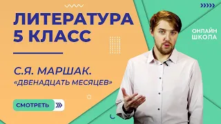 С.Я. Маршак. «Двенадцать месяцев». Видеоурок 26. Литература 5 класс