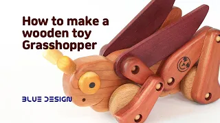 Making a walking Grasshopper wooden toy