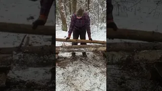 ШËЛ ПО ЛЕСУ И УСТАЛ!  СДЕЛАЙ удобный лежак | ВЫЖИВАНИЕ В ЛЕСУ #поход #bushcraft #выживание #shorts