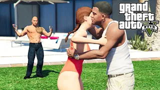 I Stole Dwayne The Rock's GIRLFRIEND In GTA 5!! (Mods)