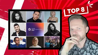 🇩🇰 Dansk Melodi Grand Prix 2024 REACTION 🇩🇰 | My DMGP 2024 Top 8 | Denmark Eurovision 2024)