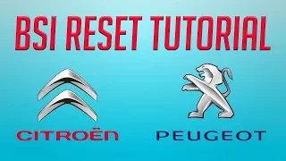 ✔ Tutorial how to BSI reset step by step on Citroen and Peugeot