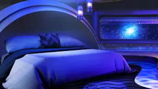 Fall Asleep in Spaceship Bedroom | Space White Noise for Sleep