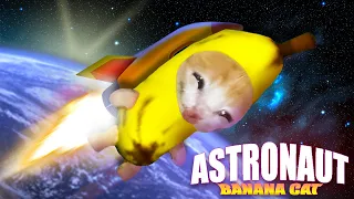 BANANA CAT ASTRONAUT | Happy Cat Funny Cartoon 48