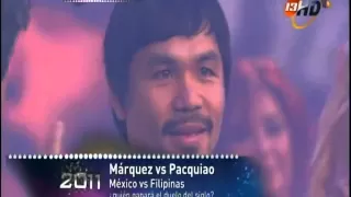 Marquez and Pacquiao singing in TV AZTECA