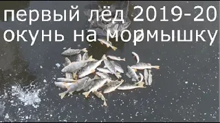 Первый лёд 2019-2020.Зимняя рыбалка 2019-20 Ловля окуня на мормышку, на мотыля