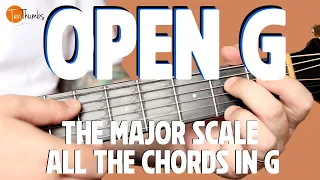 Open G Tuning - G Major Scale All the Chords in G - Guitar Tutorial