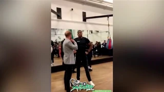 Prince Harry & Anthony Joshua in the gym supporting the youth #DailySnaps | Audio Saviours