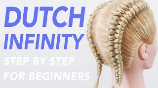 Dutch Infinity Braid Step by Step For Beginners (With Hand Placement) [CC] | EverydayHairInspiration