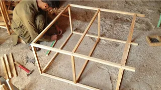 Amazing Skill of making Cage of birds from wood